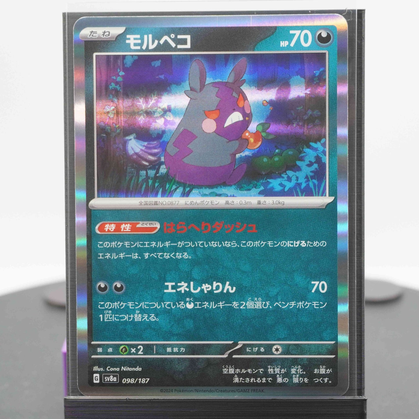 Morpeko Reverse Holo 098/187 SV8a Terastal Festival EX Pokemon Card TCG Japanese