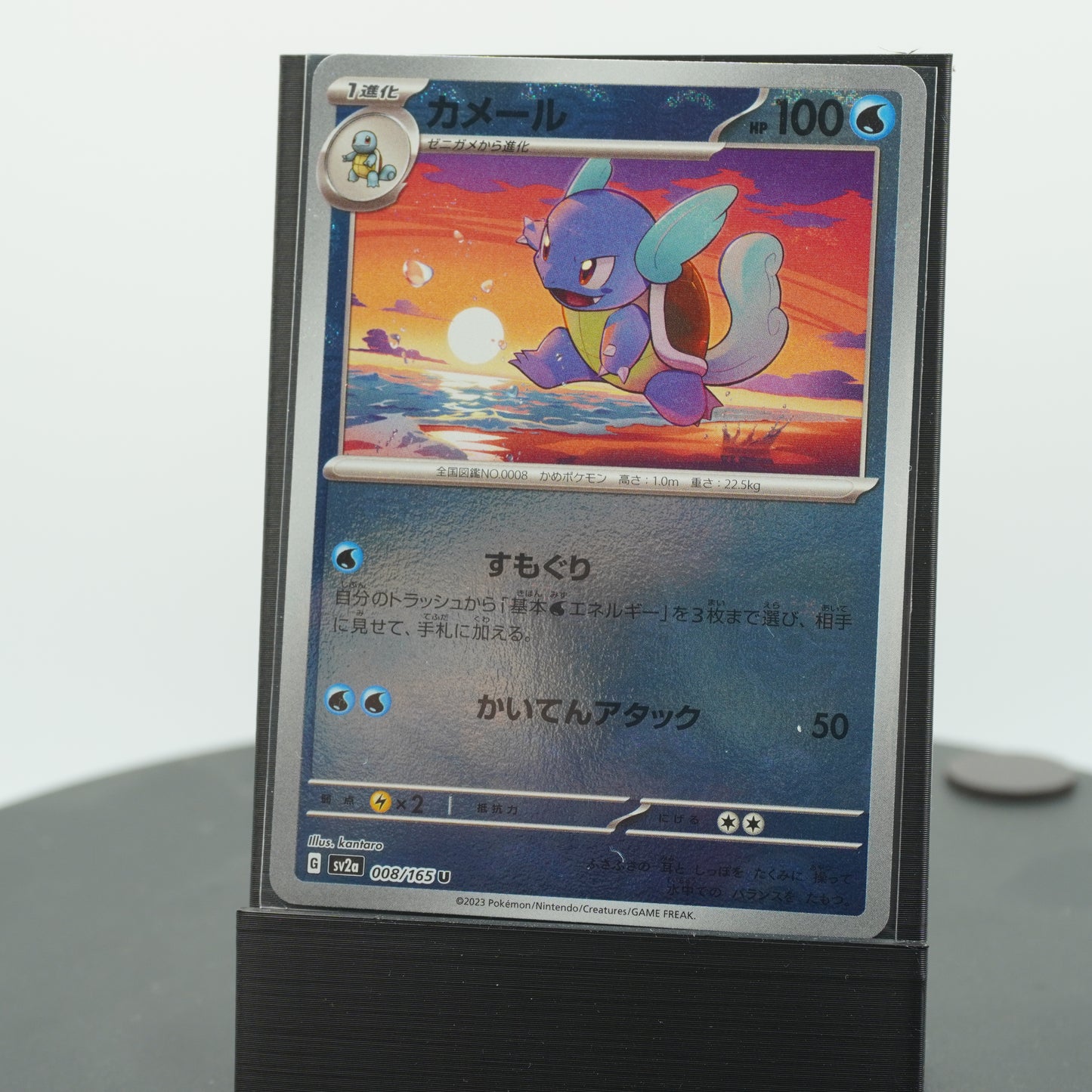 Wartortle Reverse Holo 008/165 SV2a 151 Pokemon Card TCG Japanese