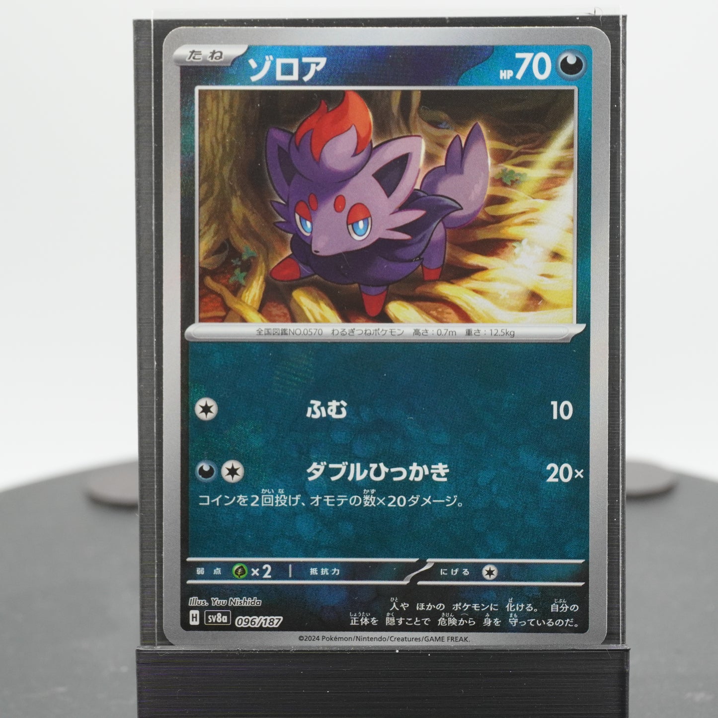 Zorua Reverse Holo 096/187 SV8a Terastal Festival ex Pokemon Card TCG Japanese