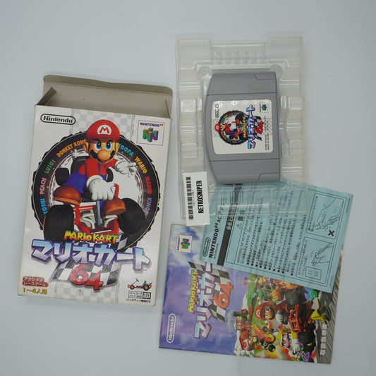 Complete In Box (CIB) Mario Kart 64 (421-2108) Nintendo 64 - 1996 Japan