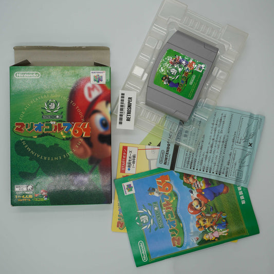 Complete In Box (CIB) Mario Golf 64 (421-2107) Nintendo 64 - 1999 Japan