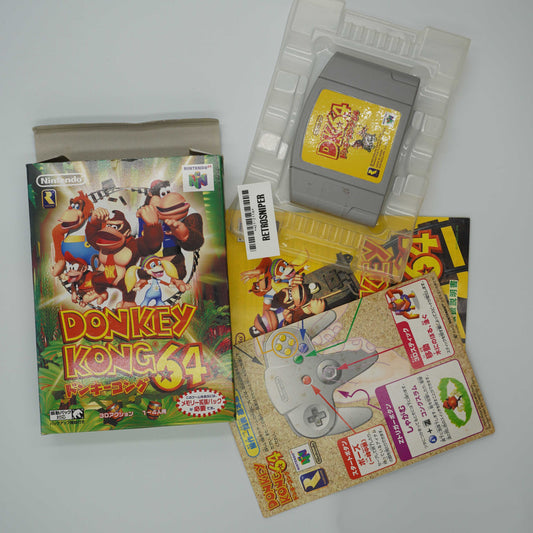 Complete In Box (CIB) Donkey Kong 64 (421-2116) Nintendo 64 - 1999 Japan