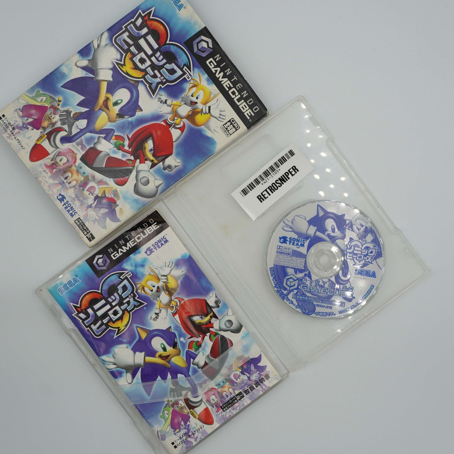 Complete In Box (CIB) Sonic Heroes (421-2103) Gamecube - 2003 Japan