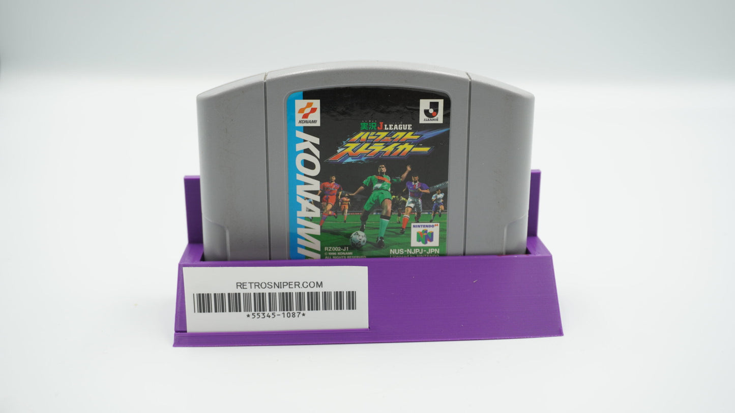 Jikkyou J. League Perfect Striker - Japanese - N64 - Cartridge