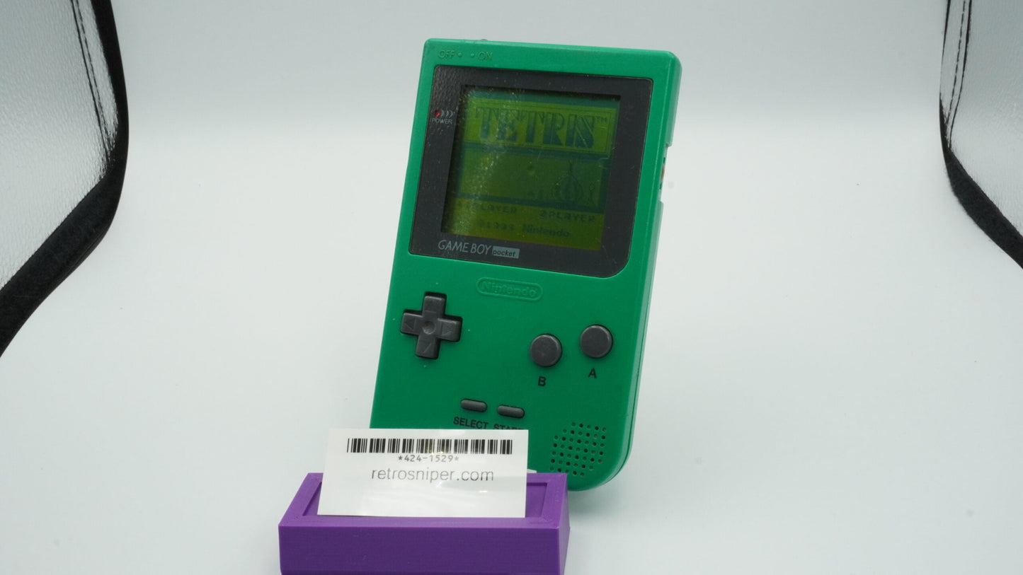 Vintage Green Nintendo Game Boy Pocket with Tetris - Tested and Working