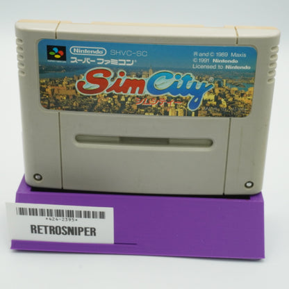 SimCity Super Famicom SNES (SHVC-SC) - 1991 JP