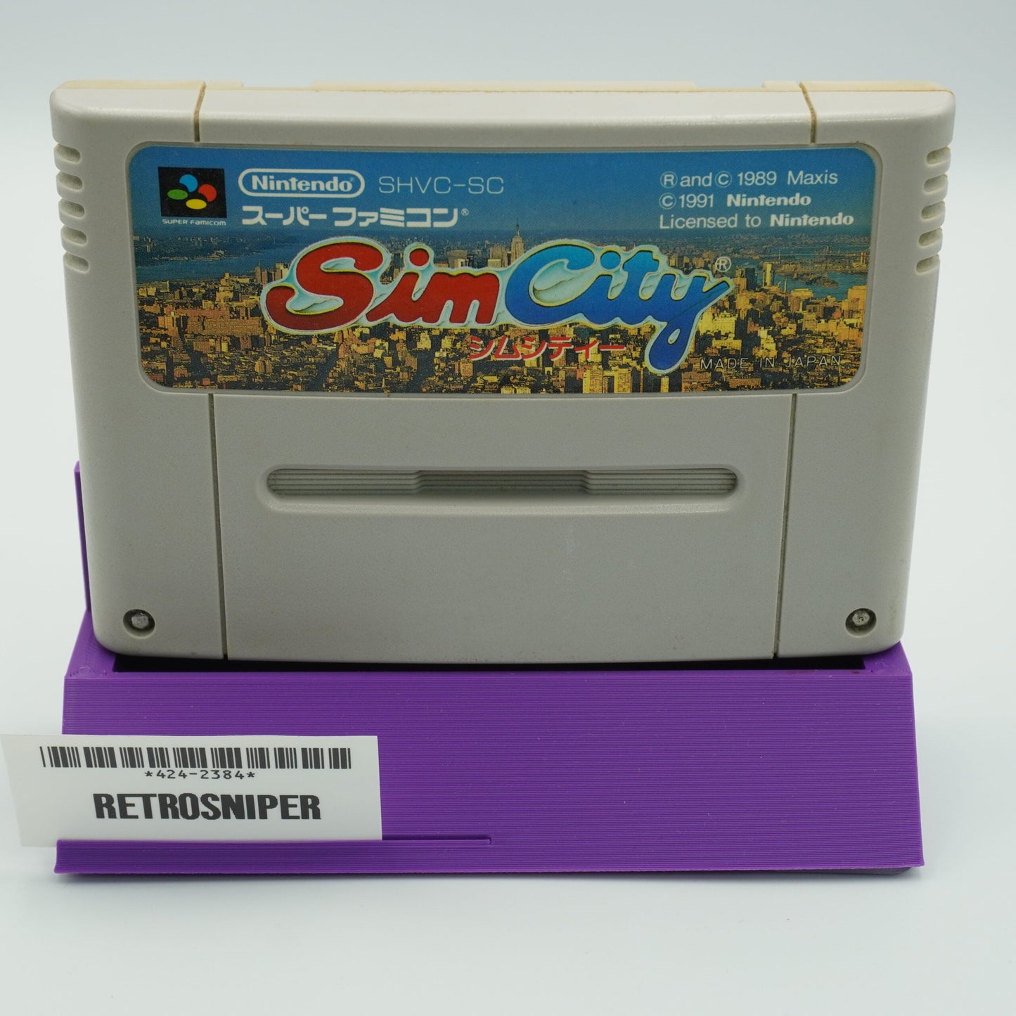 SimCity For Super Famicom SNES (SHVC-SC) - 1991 JP