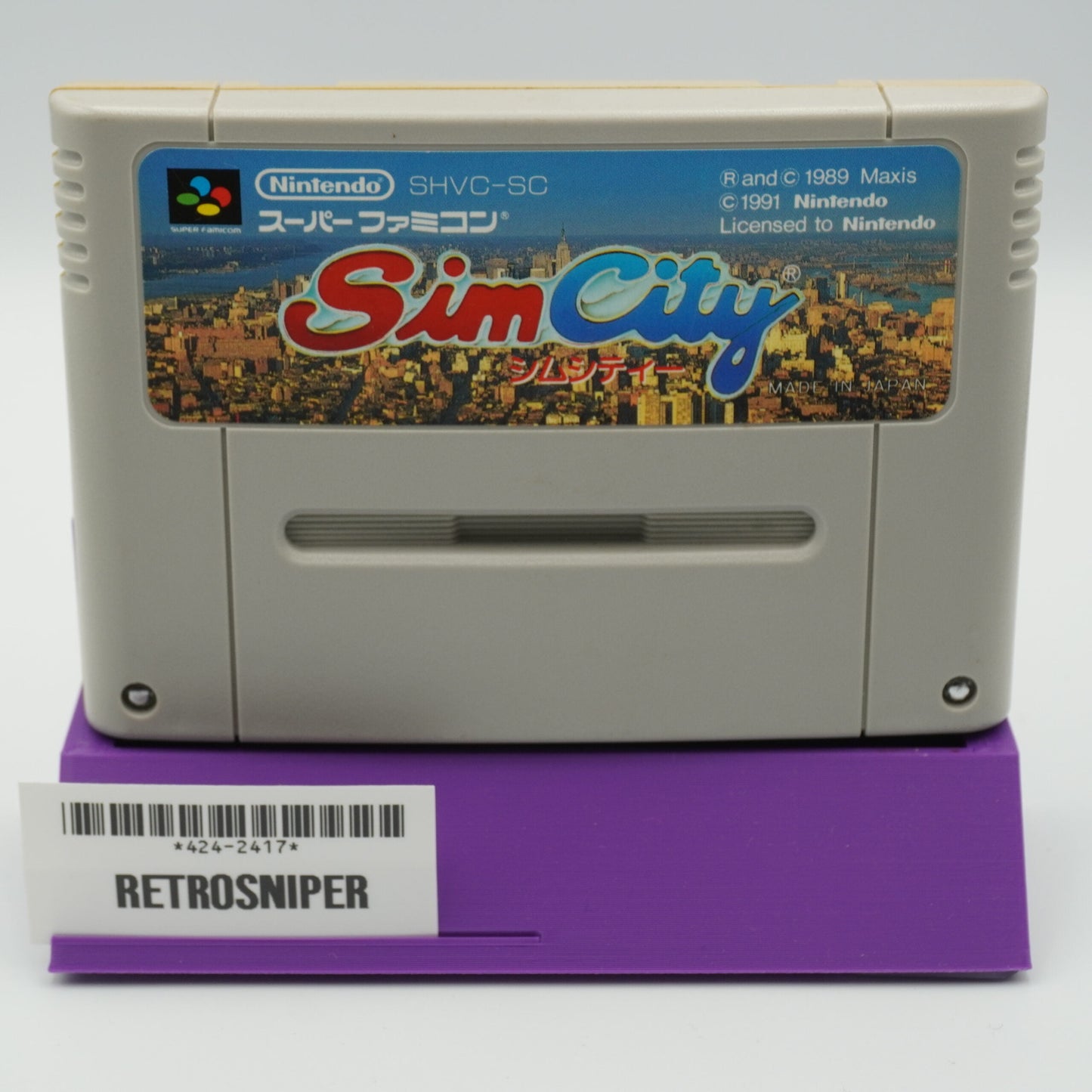 SimCity Super Famicom SNES (SHVC-SC) - 1991 JP