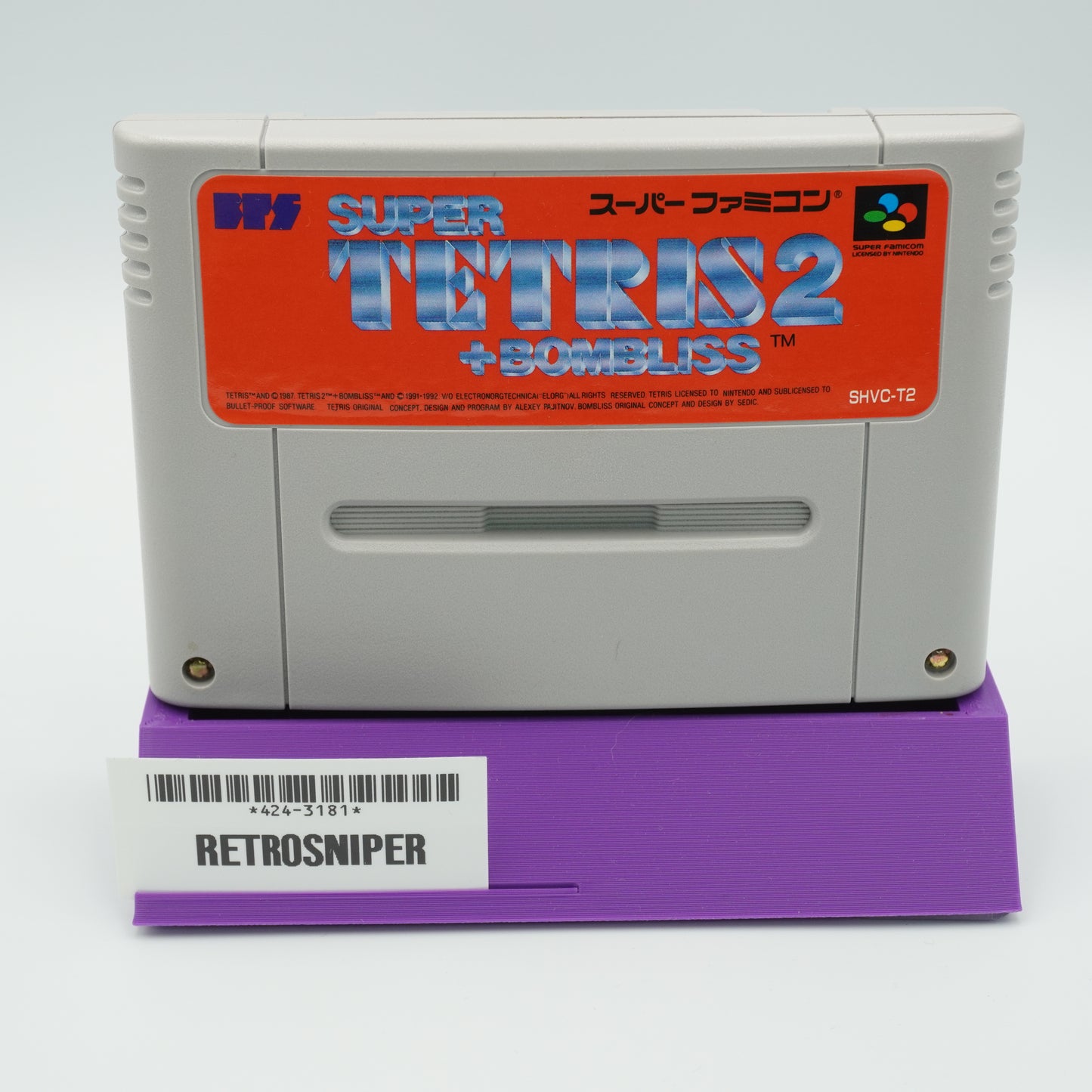 Super Tetris 2 Bombliss For Super Famicom SNES - 1992 JP