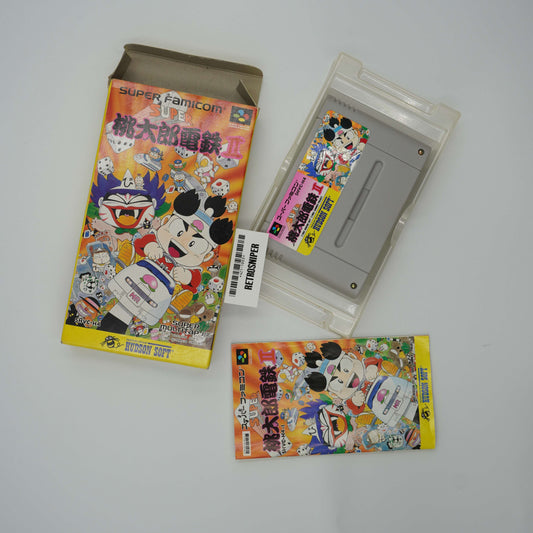 Complete In Box (CIB) Super Momotarou Dentetsu II (421-1003) Super Famicom - 1992 Japan